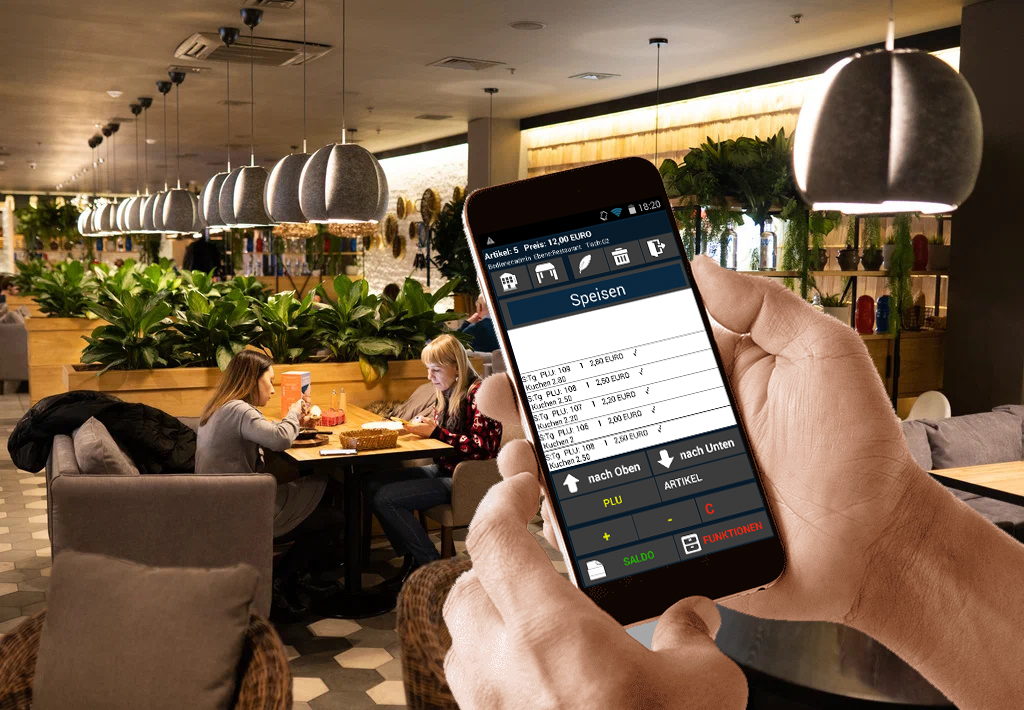 Mobiles Kassenterminal im Restaurantalltag